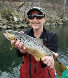 Branson fishing guides Taneycomo trout